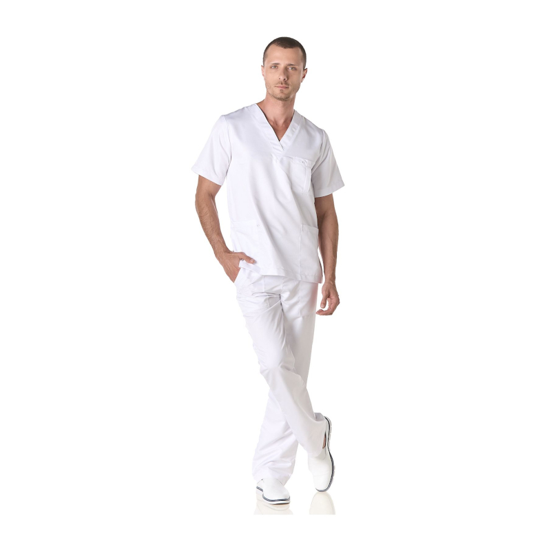 Conjunto sanitario repelente Dr. House hombre – Color Blanco