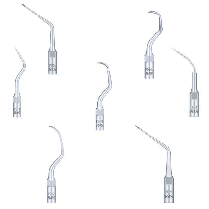 Insertos de periodoncia tipo S: Compatibles con Satelec - NSK - DTE